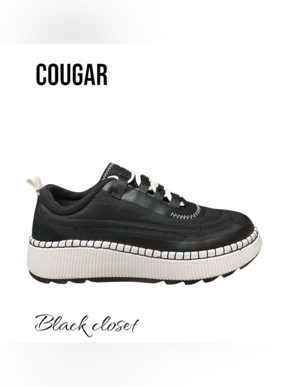 Cougar Monochrome Platform Sneakers